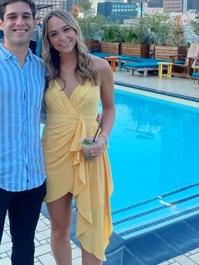 Yellow Michael Costello Dress